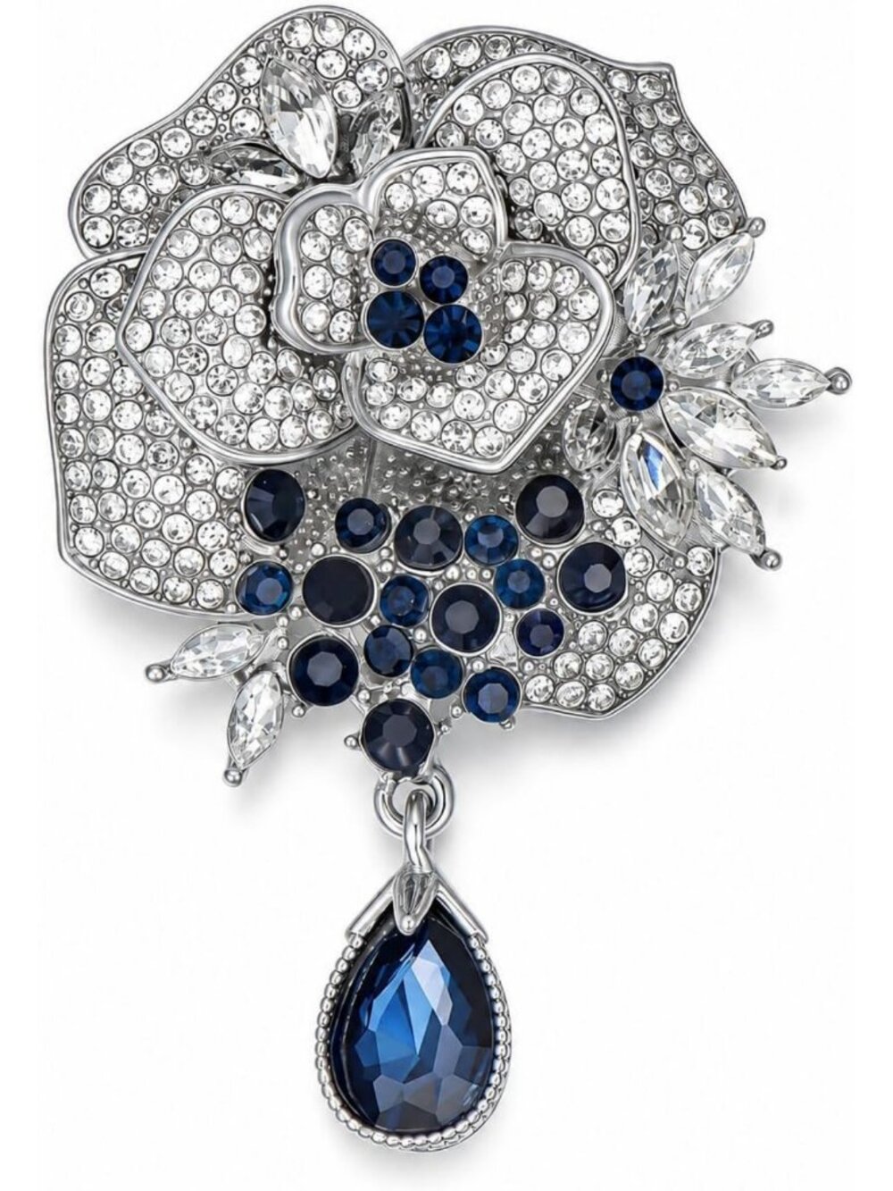 Stunning Botanical Brooch Pins for Women | Rhinestone Nature-Inspired Jewelry